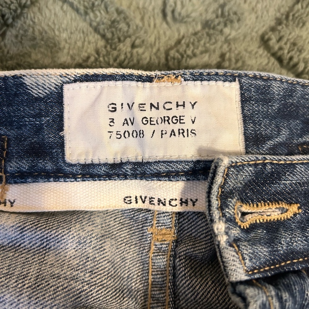 Givenchy Two-Tone Distressed Split Leg Jeans - RA… - image 2